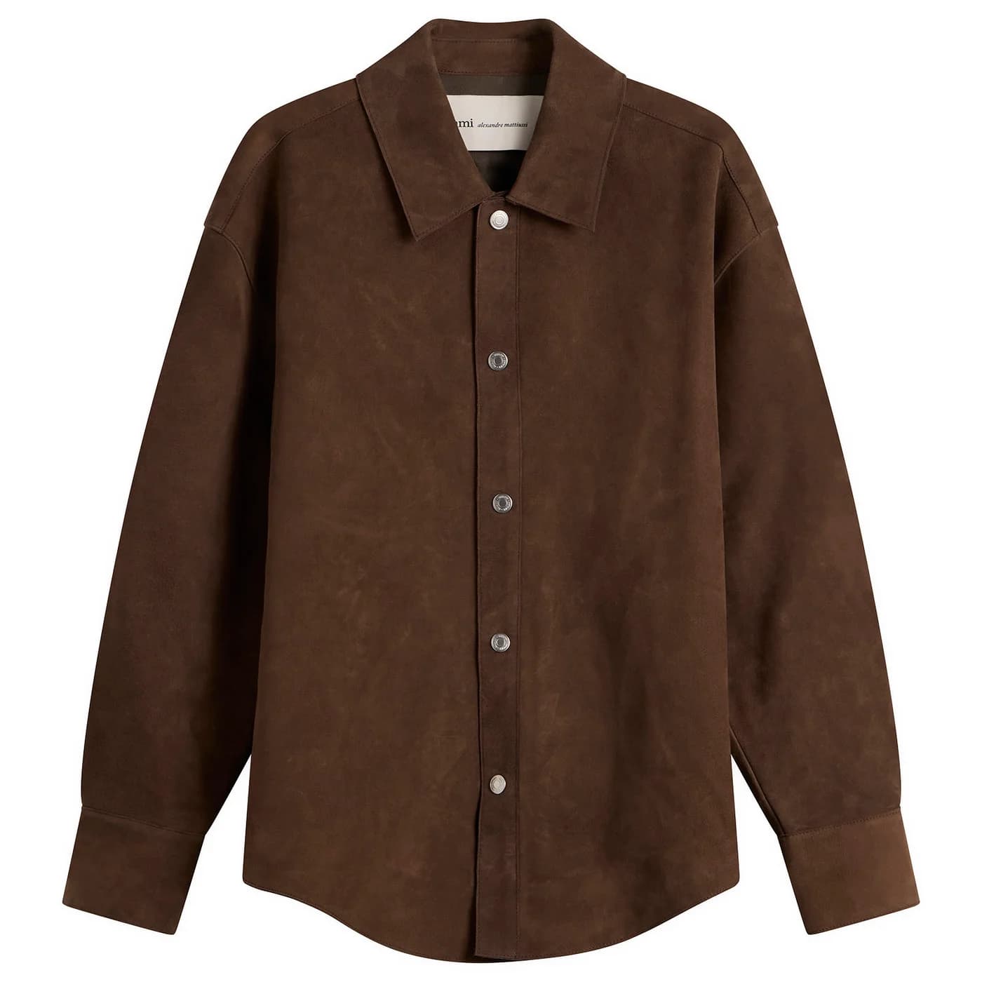 AMI Paris Suede Buttoned Overshirt メイン画像