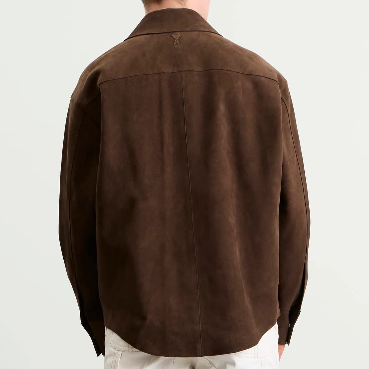 AMI Paris Suede Buttoned Overshirt 詳細画像 2