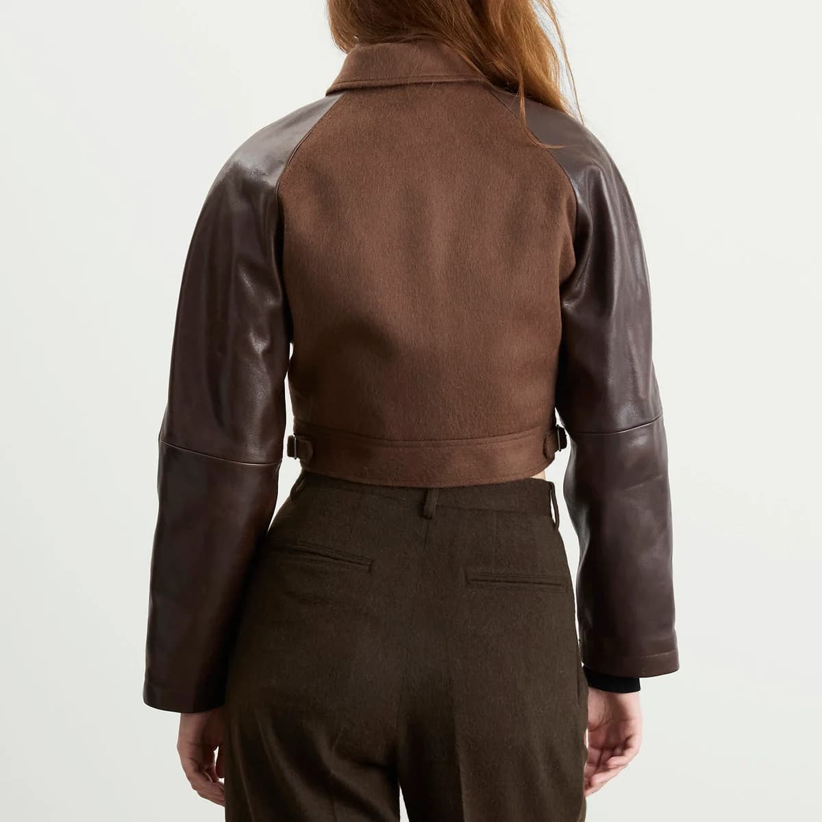 Auralee Flannel Crop Zip Jacket 詳細画像 2