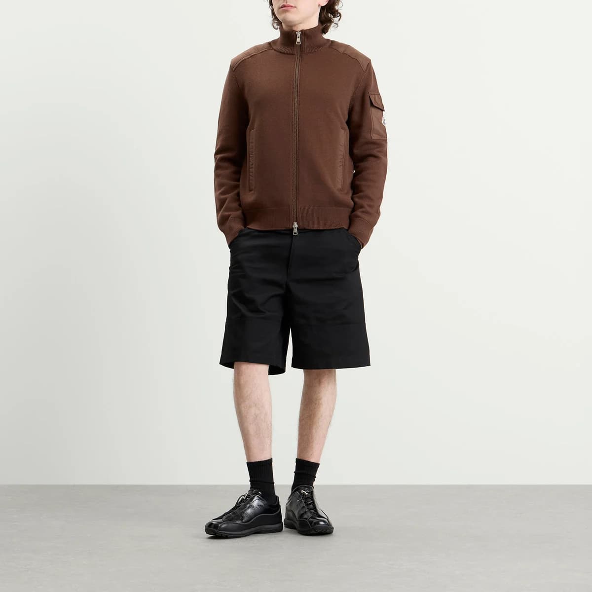 Moncler Hybrid Wool Zip Through 詳細画像 3