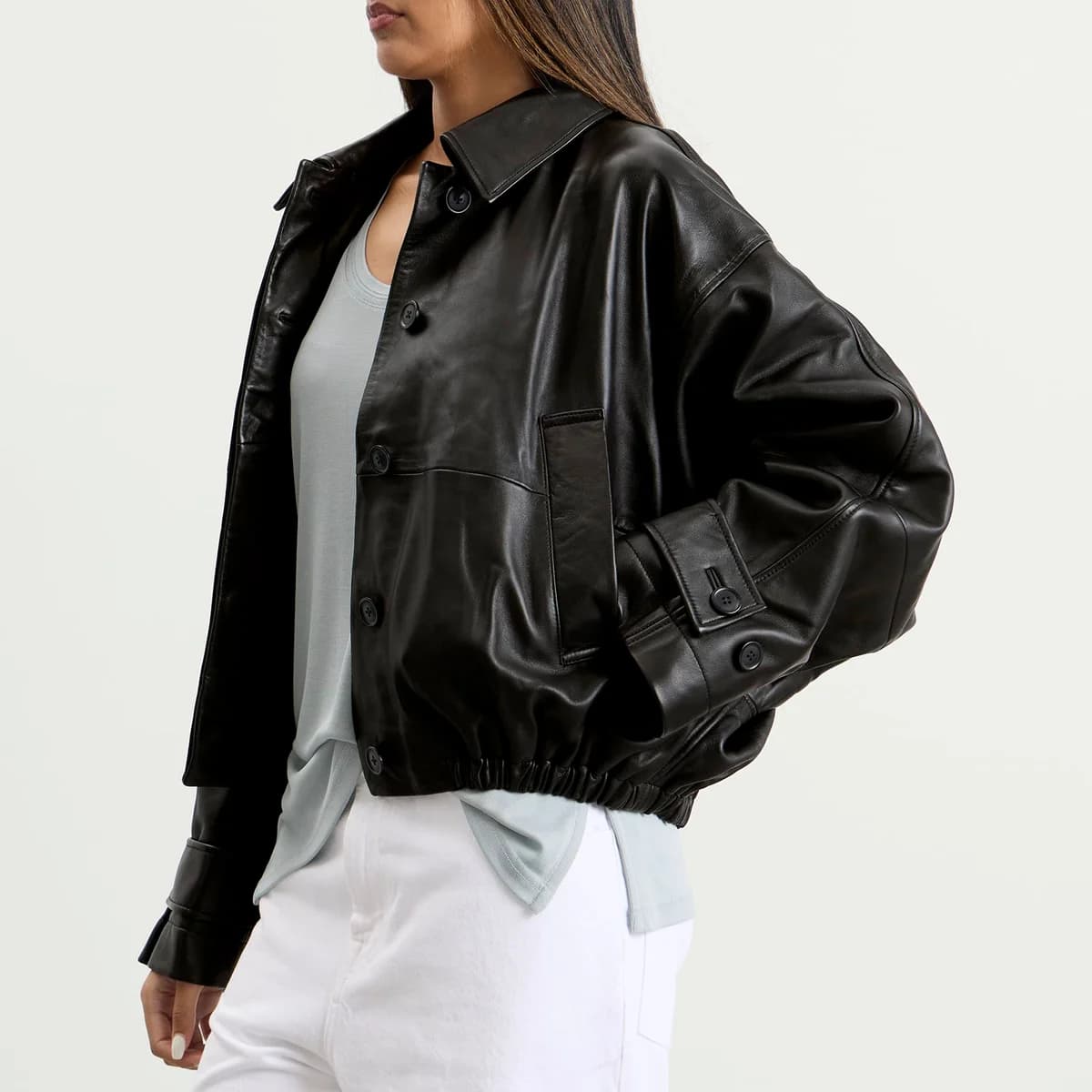 Rohe Róhe Leather Blouson Jacket 詳細画像 4
